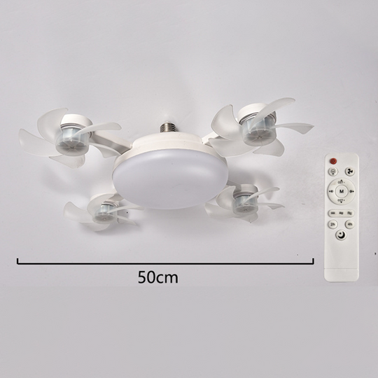 🌀30% OFF NOW! 💡Ceiling Fan with E27 Socket – Silent 2-in-1 LED Fan with Remote Control – Cool & Light in One 🏠