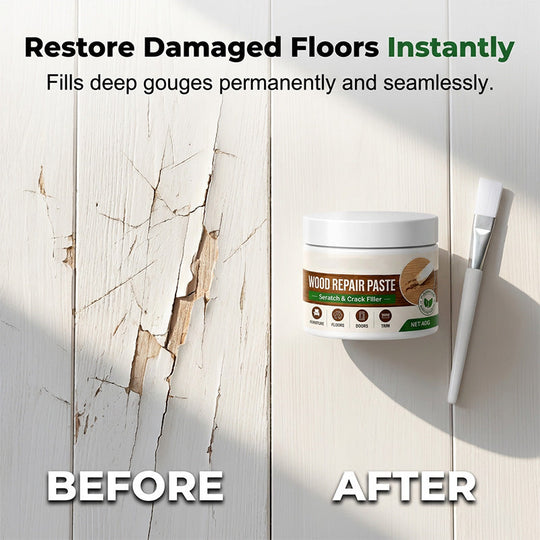🥳2026 HOT SALE🥳 50% OFF!🪑 Furniture & Floor Repair Paste – Works on tables, cabinets & wooden floors. Covers scuffs & peeling. No more ugly scratches! 🏠✅