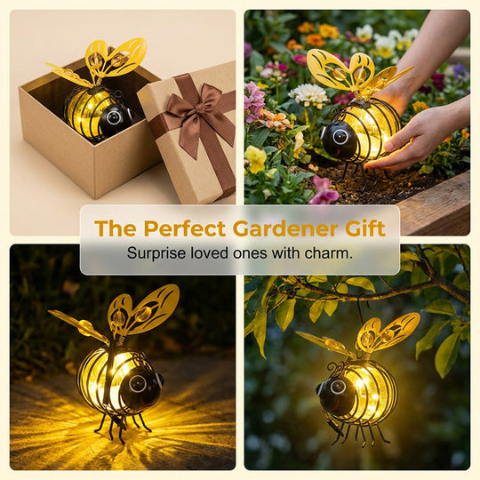 Solar-Powered Hanging Bee Light