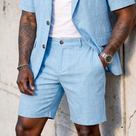 🏆Free Shipping✈️Men's Short Sleeve Suit 2-Piece Set