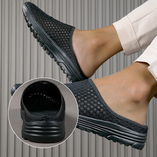 Casual Comfort Breathable Mesh Slippers – 50% OFF! Lightweight, airy, slip-on style – indoor & outdoor comfort.