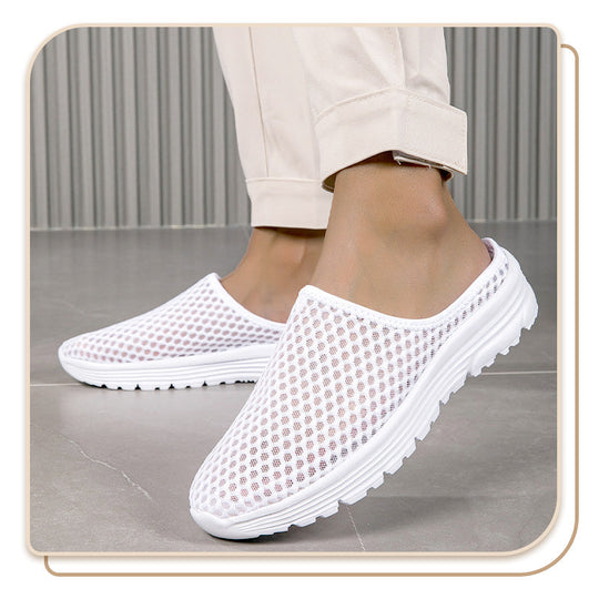 Casual Comfort Breathable Mesh Slippers – 50% OFF! Lightweight, airy, slip-on style – indoor & outdoor comfort.