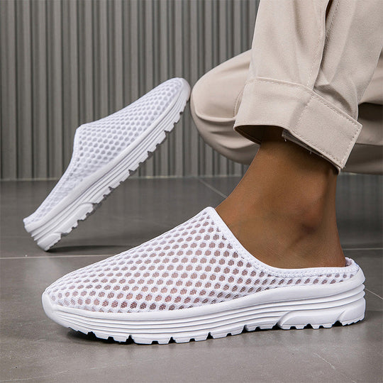 Casual Comfort Breathable Mesh Slippers – 50% OFF! Lightweight, airy, slip-on style – indoor & outdoor comfort.