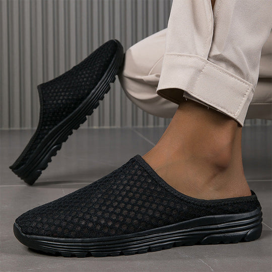 Casual Comfort Breathable Mesh Slippers – 50% OFF! Lightweight, airy, slip-on style – indoor & outdoor comfort.