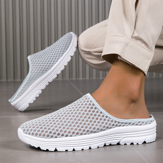 Casual Comfort Breathable Mesh Slippers – 50% OFF! Lightweight, airy, slip-on style – indoor & outdoor comfort.