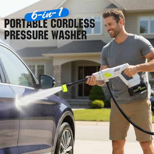 SEESE Cordless Pressure Washer and Single Port Charger Base, Bottle Portable Washer for Car,Home Cleaning & Garden Watering