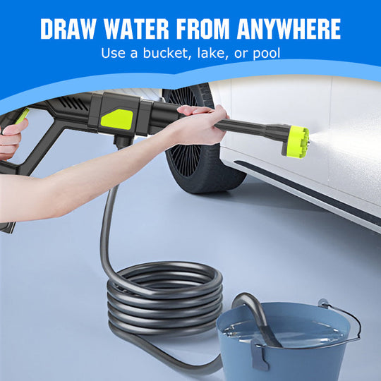 SEESE Cordless Pressure Washer and Single Port Charger Base, Bottle Portable Washer for Car,Home Cleaning & Garden Watering