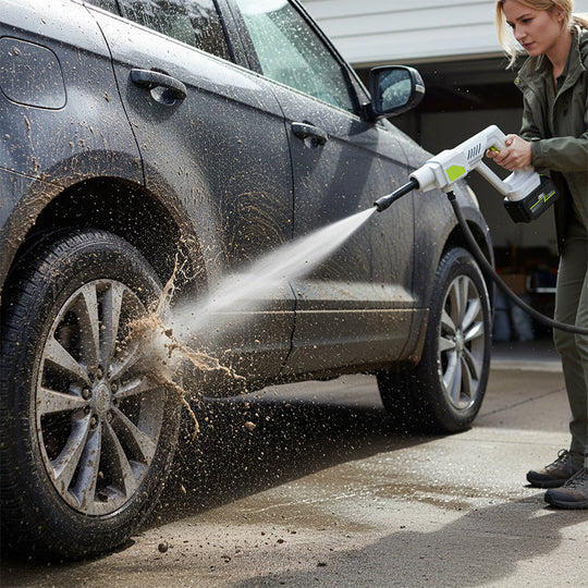 SEESE Cordless Pressure Washer and Single Port Charger Base, Bottle Portable Washer for Car,Home Cleaning & Garden Watering