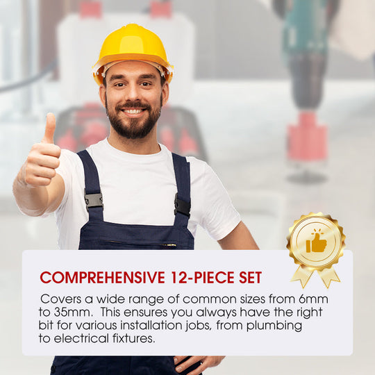🏠 LIMITED-TIME 35% OFF! ✨Professional Dry Drilling Hole Saw Kit (6-35mm)