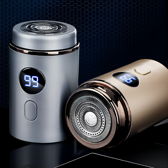 Mini Electric Shaver – 18 Blades, 3D Floating Heads & LED Display – Wet/Dry, Quiet & Travel-Ready