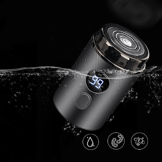 Mini Electric Shaver – 18 Blades, 3D Floating Heads & LED Display – Wet/Dry, Quiet & Travel-Ready