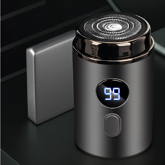 Mini Electric Shaver – 18 Blades, 3D Floating Heads & LED Display – Wet/Dry, Quiet & Travel-Ready