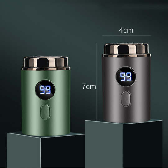 Mini Electric Shaver – 18 Blades, 3D Floating Heads & LED Display – Wet/Dry, Quiet & Travel-Ready