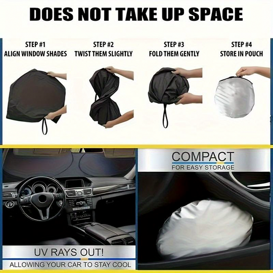 ⏳LIMITED OFFER 35%OFF🌞Fun Eye Car Sunshade 👀☀️ – UV Block, Aluminium Film, Foldable, 130×70cm
