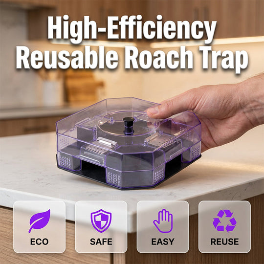 Reusable Effective Roach Trap， Non-Toxic Sticky Cockroach Catcher for Kitchen Home Indoor Pest Control