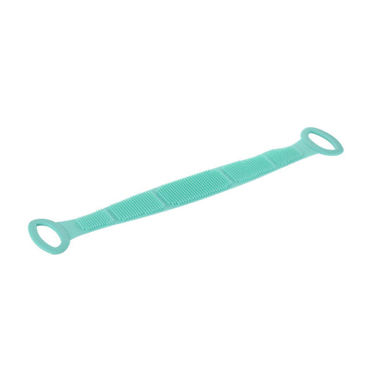 Boost bathing happiness! Skin becomes smooth and glowing! Dual-Sided Silicone Back Scrubber