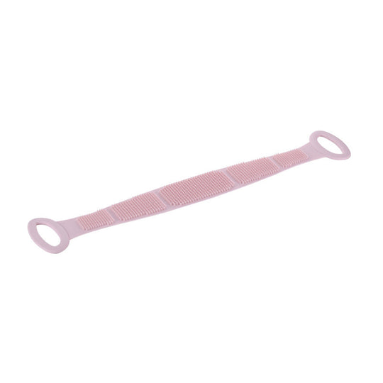 Boost bathing happiness! Skin becomes smooth and glowing! Dual-Sided Silicone Back Scrubber