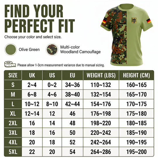 Men's Camouflage Patchwork Crewneck T-Shirt
