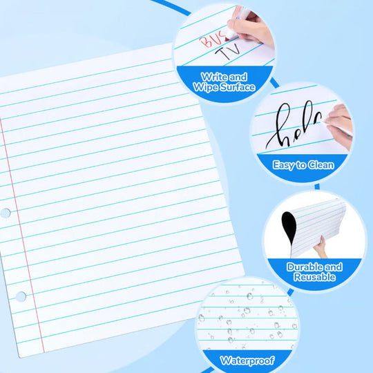 📝FLASH SALE! Lined Magnetic Dry Erase Whiteboard – Smudge-Free Wipeable Surface, Sticks To Fridges & Steel Cabinets!