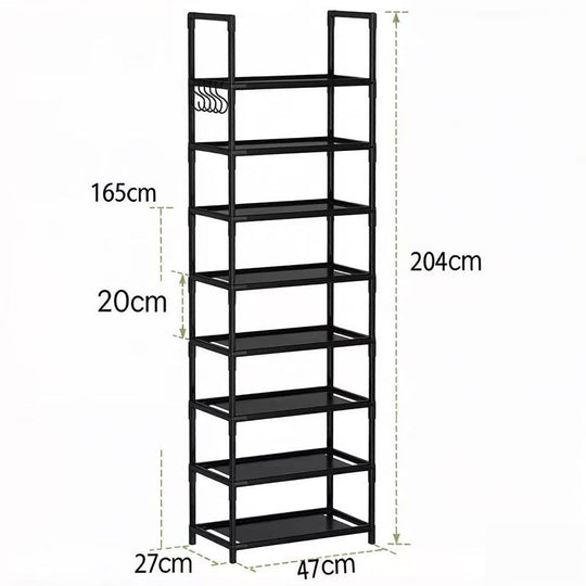 10-Tier Vertical Shoe Rack Organizer