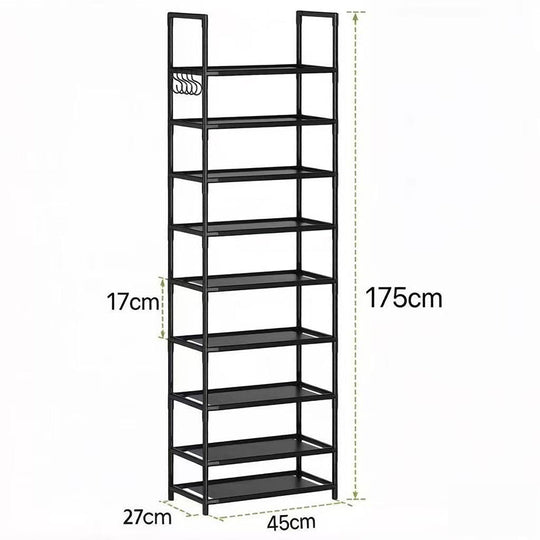 10-Tier Vertical Shoe Rack Organizer