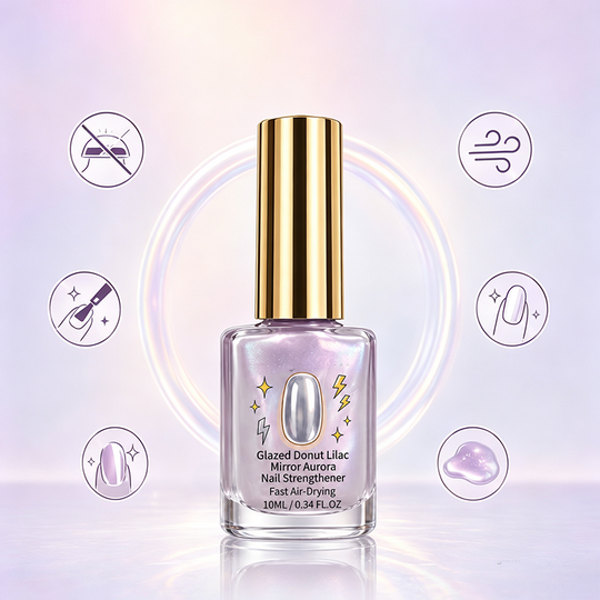 Lilac Glossy Mirror Nail Strengthener