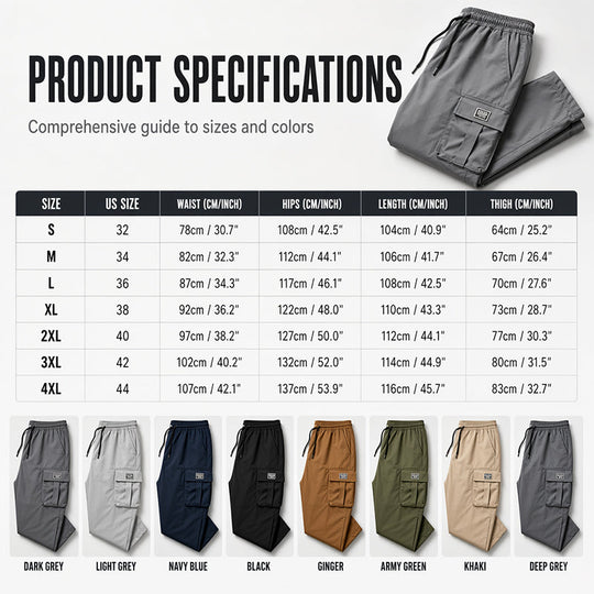 ⏳Limited time Sale 70% OFF🏆Men's Casual Loose Fit Cargo Pants