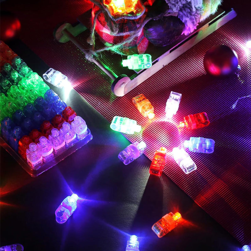🥳2026 HOT SALE🥳💞50K+ SOLD! 🎉💡Mini Colorful LED Finger Lights – Bright multi‑color glow, one‑touch on/off. Soft elastic band fits comfortably – from £6.99 – perfect for parties, concerts & kids’ play! 🎶✨
