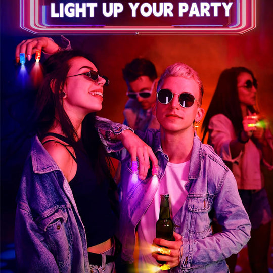 🥳2026 HOT SALE🥳💞50K+ SOLD! 🎉💡Mini Colorful LED Finger Lights – Bright multi‑color glow, one‑touch on/off. Soft elastic band fits comfortably – from £6.99 – perfect for parties, concerts & kids’ play! 🎶✨