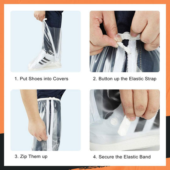 Reusable Waterproof Boot Covers for Rain, Mud & Snow