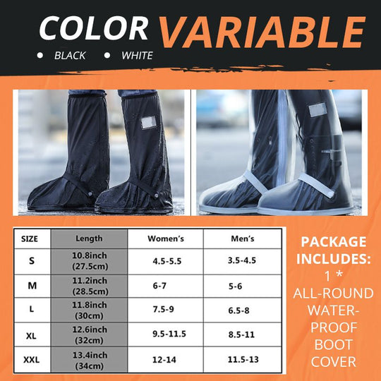 Reusable Waterproof Boot Covers for Rain, Mud & Snow