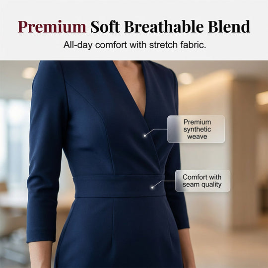 🌸Hot Sale 40% OFF💖Elegant Stand Collar V-Neck Bodycon Dress