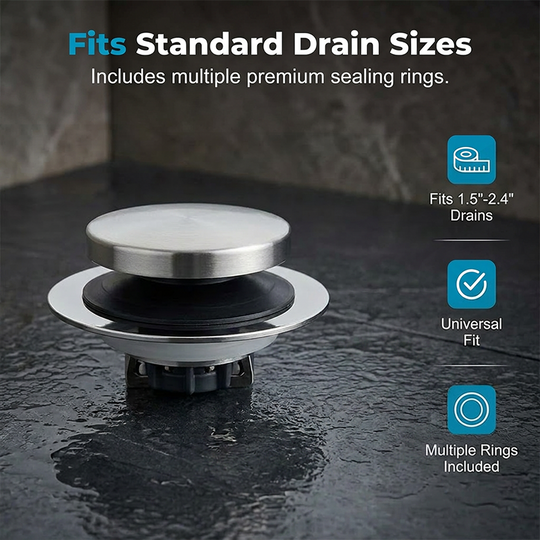 Universal Pop-Up Bathtub Drain Stopper