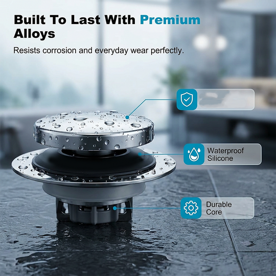 Universal Pop-Up Bathtub Drain Stopper