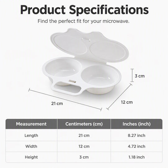 🥳2026 HOT SALE🥳💞50K+ SOLD! 🥗Microwave Egg Poacher – Dual‑cavity, non‑stick & easy clean. Healthier than frying – stock up & save! 🏠✅