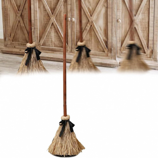 ⏳Limited-time 40% off⏰Animated Witch Broom Halloween Decoration with Lights and Sound🧙