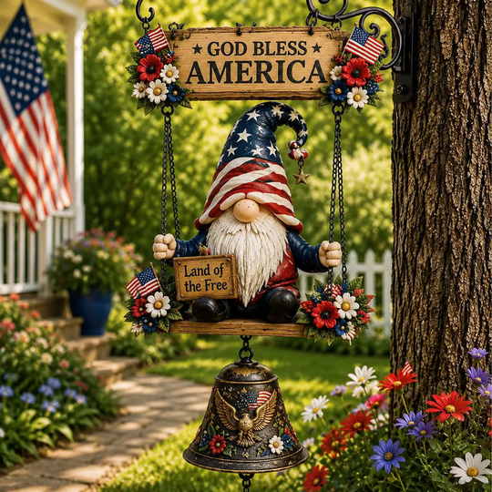 🥳2026 HOT SALE🥳💞50K+ SOLD! 🔔🧙‍♂️Gnome Welcome Doorbell Outdoor Decor – Charming gnome figure with clear melodic bell. Durable zinc alloy, weatherproof & easy to hang – a whimsical welcome for every guest! 🏠✨