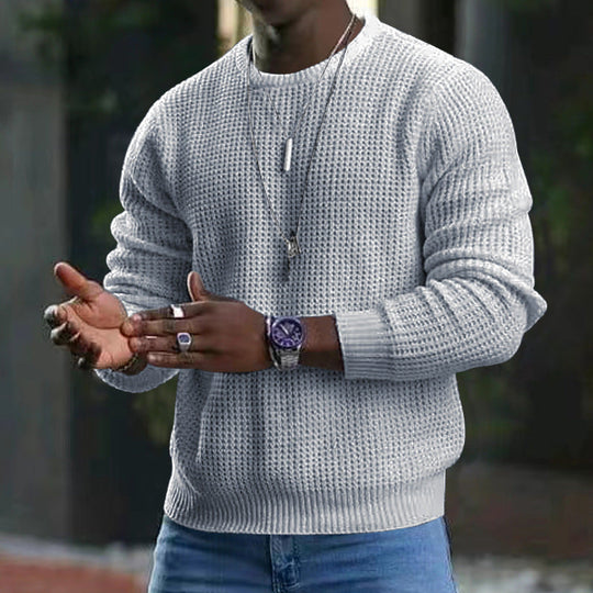 ✨2026 Collection at 50% OFF🎁JMIERR Men's Crewneck Sweater Soft Casual Sweaters Classic Long Sleeve Pullover Sweaters with Ribbing Edge