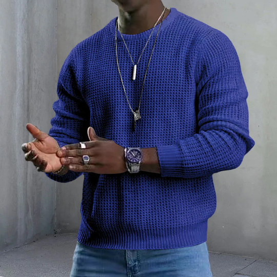 ✨2026 Collection at 50% OFF🎁JMIERR Men's Crewneck Sweater Soft Casual Sweaters Classic Long Sleeve Pullover Sweaters with Ribbing Edge
