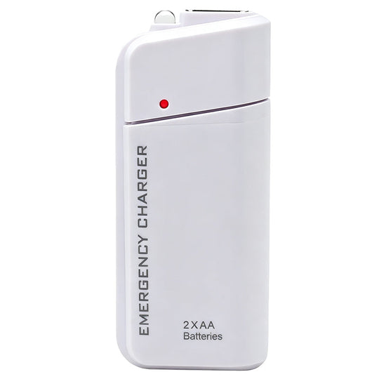 📢📢40% OFF !! ⏰Portable Emergency Phone Charger AA Battery Powered Power Bank with LED Flashlight