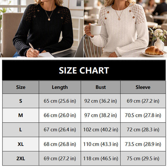 🔥 New Arrival Hot Pick ✨ Women's Ribbed Knit Long Sleeve Top – Flattering Fit & Everyday Comfort 🤍