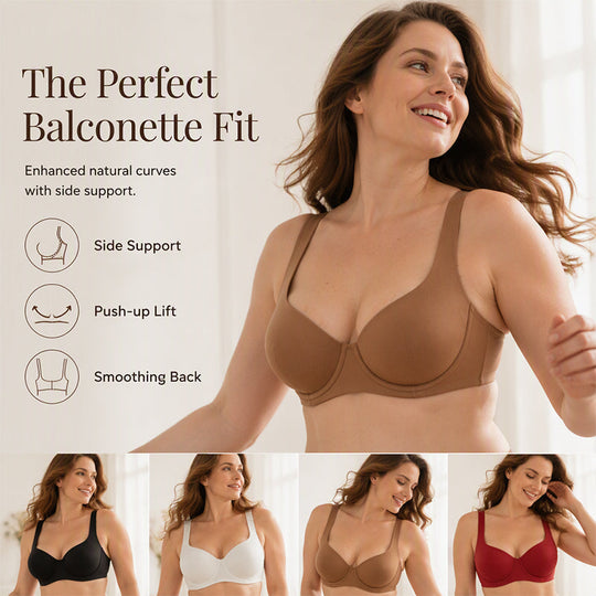 ❤️ Women's Plus Size Underwire Bra Push Up Anti-Sagging Comfortable Brassiere