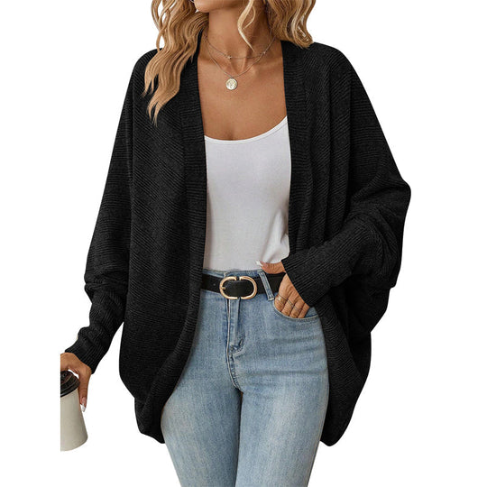 ☀️🧥New Arrivals - Open Front Batwing Cardigan – Breezy Layer for Work, Travel & Casual Outings