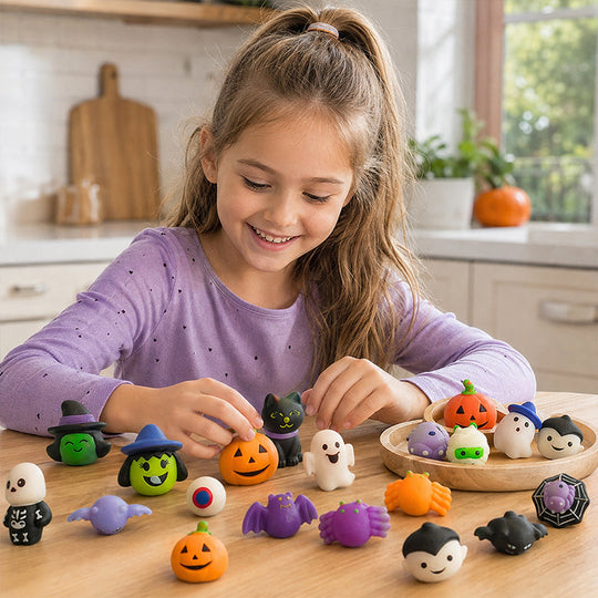 🎃 40% OFF! Halloween Squishy Toy Set🪄Washable & Reusable🧹Party Favors & Trick-or-Treat 👻