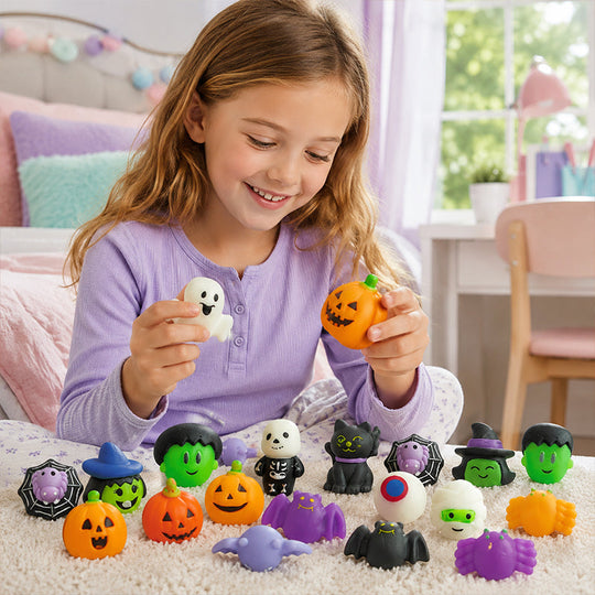 🎃 40% OFF! Halloween Squishy Toy Set🪄Washable & Reusable🧹Party Favors & Trick-or-Treat 👻