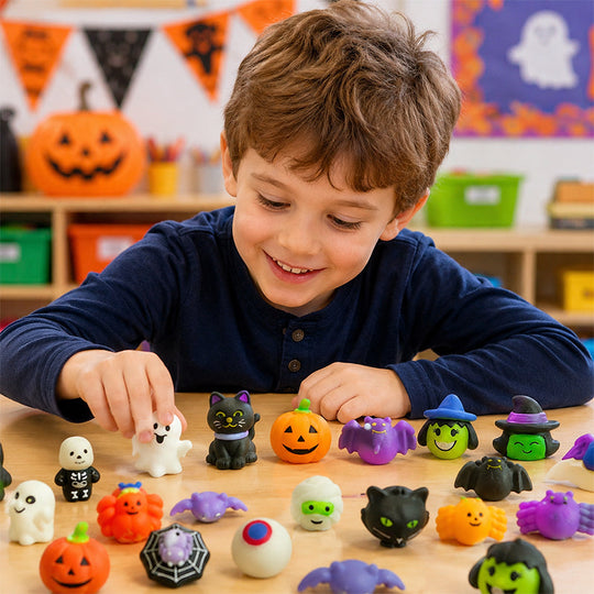 🎃 40% OFF! Halloween Squishy Toy Set🪄Washable & Reusable🧹Party Favors & Trick-or-Treat 👻