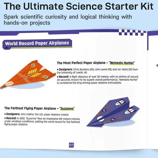 2026 HOT SALE50K+ SOLD! 🏆Creative DIY Paper Airplane Set For Kids – 16 unique designs, pre-scored fold lines make it easy. Premium paper for smooth glides – hours of hands-on fun!
