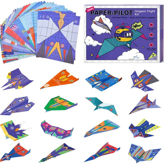 2026 HOT SALE50K+ SOLD! 🏆Creative DIY Paper Airplane Set For Kids – 16 unique designs, pre-scored fold lines make it easy. Premium paper for smooth glides – hours of hands-on fun!