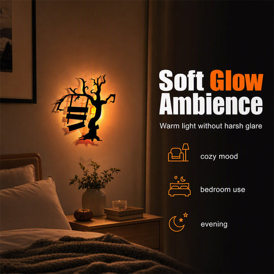 Halloween Glow in Dark Wall Stickers (8 PCS）