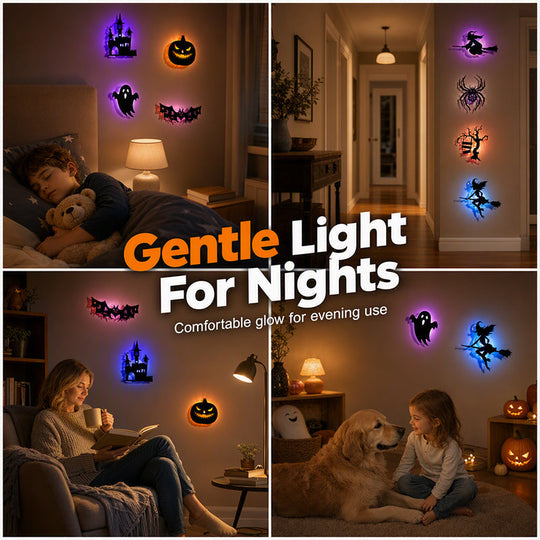 Halloween Glow in Dark Wall Stickers (8 PCS）